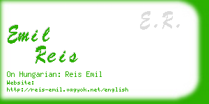 emil reis business card